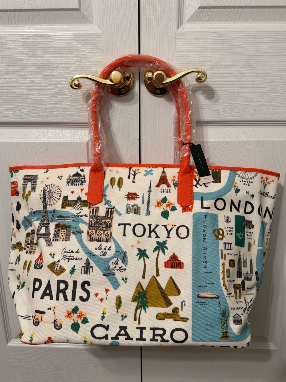 Rifle Paper Co. Bon Voyage Travel Tote Bag NWT